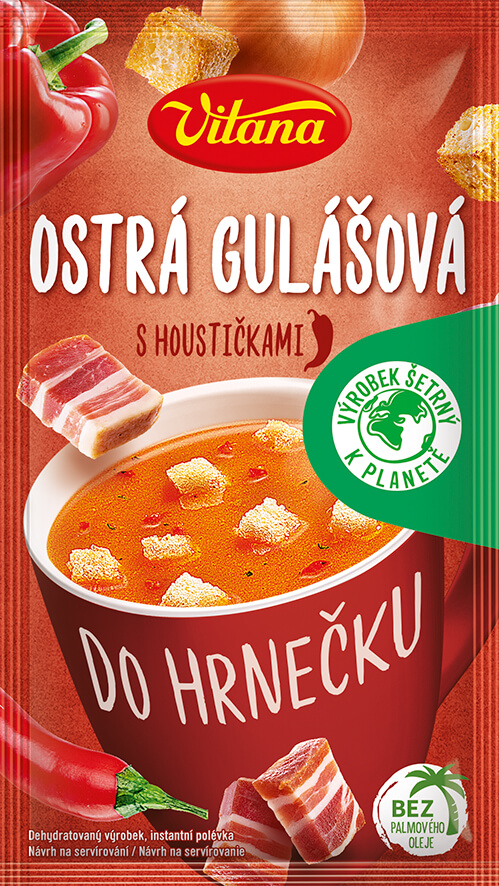 Polévka do hrnečku Ostrá gulášová s houstičkami
