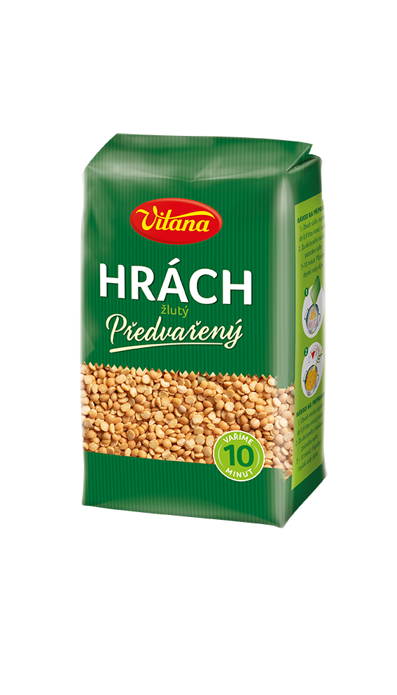 Předvařený hrách žlutý