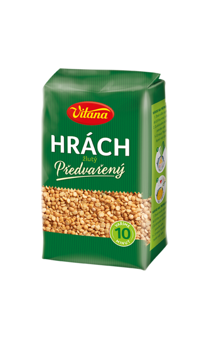 Předvařený hrách žlutý