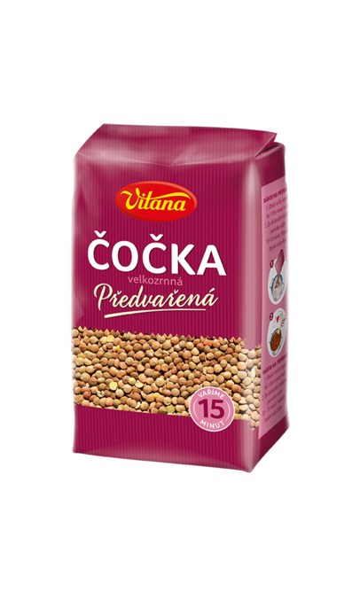 Předvařená čočka velkozrnná