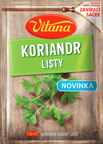 Koriandr listy