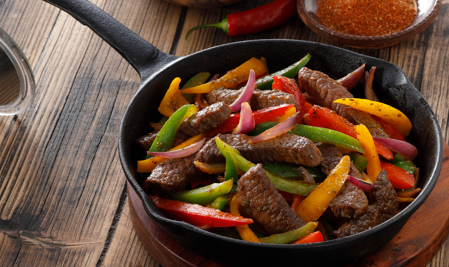 Fajitas v tortille Fajitas v tortille