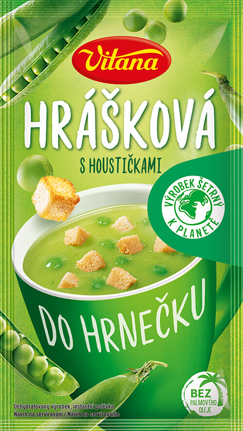 Polévka do hrnečku Hrášková s houstičkami